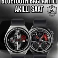 BUĞZ Akıllı Saat Dokunmatik Ekran Sesli Görüşme ve Bildirim Görme Sağlık Takibi - BUĞZ