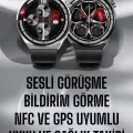 BUĞZ Akıllı Saat GPS VE NFC Özelliği Sesli Görüşme Dokunmstik Ekran
