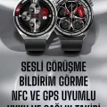  Akıllı Saat GPS VE NFC Özelliği Sesli Görüşme Dokunmstik Ekran