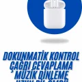 BUĞZ Akıllı Saat Gümüş Kasa Bluetooth Kulaklık Hediyeli Çok Fonksiyonlu İkili Set