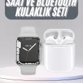  Akıllı Saat Kulaklık Hediyeli Uyku ve Sağlık Takibi Yapabilen Uzun Ömürlü