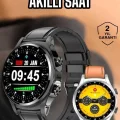 BUĞZ Akıllı Saat Nabız Ölçer Uyku Takibi Sesli Görüşme Bildirim Görme