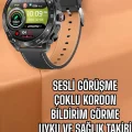  Akıllı Saat Nabız Ölçer Uyku Takibi Sesli Görüşme Bildirim Görme