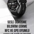 BUĞZ Akıllı Saat Nabız Sensörlü Bildirim Görebilen Spor Modları GPS Takibi