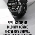  Akıllı Saat Nabız Sensörlü Bildirim Görebilen Spor Modları GPS Takibi