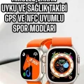  Akıllı Saat NFC ve GPS Uyumlu Uyku ve Sağlık Takibi Sesli Görüşme