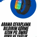 BUĞZ Akıllı Saat Sağlık Takibi Kalp Atışı Adımsayar Ultra Yeni Nesil nefes Egzersizi - BUĞZ