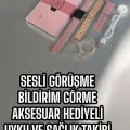 BUĞZ Akıllı Saat Sesli Görüşme Bildirim Görme Uyku ve Sağlık Takibi - BUĞZ