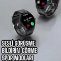 BUĞZ Akıllı Saat Sesli Görüşme Bluetooth Bağlantılı 3 Kordonlu
