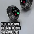 Akıllı Saat Sesli Görüşme Bluetooth Bağlantılı 3 Kordonlu