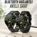 BUĞZ Akıllı Saat Sesli Görüşme, NFC Uyumlu, Bildirim Görme ve Uyku ve Sağlık Takibi