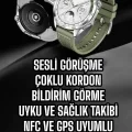 BUĞZ Akıllı Saat Sesli Görüşme Uyku ve Sağlık Takibi NFC Uyumlu