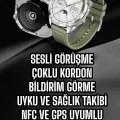 BUĞZ Akıllı Saat Sesli Görüşme Uyku ve Sağlık Takibi NFC Uyumlu