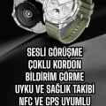  Akıllı Saat Sesli Görüşme Uyku ve Sağlık Takibi NFC Uyumlu