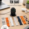 BUĞZ Akıllı Saat ve Air Pro Kulaklık 7 Kordonlu Çok Fonksiyonlu İkili Set Yeni Nesil