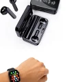 BUĞZ Akıllı Saat ve Bluetooth Kulaklık Seti AMOLED Ekran Uzun Batarya ve Kablosuz Kullanım