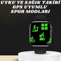 BUĞZ Akıllı Saat Wireless Şarj Yüksek Çözünürlüklü Müzik Dinleme Sesli Cevaplama Yeni Nesil