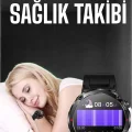 BUĞZ Akıllı Saat Yeni Nesil Bluetooth Bağlantılı Uyku ve Sağlık Takibi NFC ve GPS