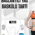 BUĞZ Akıllı Tartı Dijital Baskül Yağ Su Kas Vücut Kitle Kilo Ölçer Tartı - BUĞZ