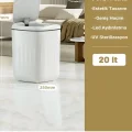  Akıllı Teknolojik Sensörlü Çöp Kovası Işık Antibakteriyel Koku Geçirmez Mutfak Banyo Wc Ofis 20l Uv