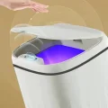  Akıllı Teknolojik Sensörlü Çöp Kovası Işık Antibakteriyel Koku Geçirmez Mutfak Banyo Wc Ofis 20l Uv