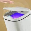  Akıllı Teknolojik Sensörlü Çöp Kovası Işık Antibakteriyel Koku Geçirmez Ofis Banyo Mutfak 20l Uv