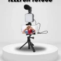  Akıllı Telefon Vlog Kiti Tripod Mini Mikrofonlu Telefon Tutucu