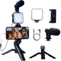 BUĞZ Akıllı Telefon Vlog Kiti Tripod Mini Mikrofonlu Telefon Tutucu