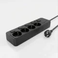 BUĞZ Akım Korumalı 4’lü Priz 2xusb 2xtype-c Çıkış Yüksek Gerilim Koruma Priz Çoğaltıcı