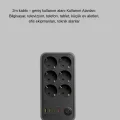 BUĞZ Akım Korumalı 6’lı Priz 2xusb 2xtype-c Çıkış Yüksek Gerilim Koruma Çoklu Priz Çoğaltıcı