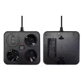 BUĞZ Akım Korumalı Anahtarlı Priz - 3x Priz - 2x Usb - 2x Type-c - 2 Mt Kablo Hızlı Şarj Özellikli Siyah