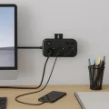 BUĞZ Akım Korumalı Priz 2 Usb + 2 Type-c Girişli 2 Metre Kablosu Anahtarlı Ve Duvara Monte Edilebilir