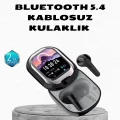 BUĞZ Aktif Gürültü Engelleme Özellikli Kablosuz Kulaklık – Akıllı Ekranlı Şarj Kutusu