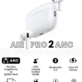 BUĞZ Aktif Gürültü Önlemeli (ANC) Pro TWS Bluetooth Kulaklık, Şeffaf Mod ve Gelişmiş Özellikler