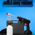 BUĞZ Akülü Oto Araç Yıkama Yüksek Basınçlı Araba Yıkama Makinesi Şarjlı