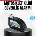  Alarm Disk Fren Kilidi Paslanmaz Çelik Motosiklet Scooter Bisiklet