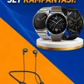 BUĞZ Alarm ve Titreşim Özellikli Akıllı Saat ve Mikrofonlu Kablolu Bluetooth Kulaklık 60 Saat