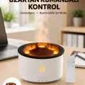 BUĞZ Alev Efektli Buhar Makinesi – Aromaterapi, Nemlendirme ve Işık Modlu Tasarım Yeni Nesil