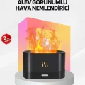 BUĞZ Alev Görünümlü Hava Nemlendirici Kumandalı LED Işıklı Aromatik Difüzör