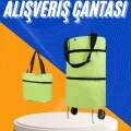 BUĞZ Alışveriş Çantası Katlanabilir Pazar Arabası Tekerlekli Pazar Arabası Katlanabilir