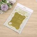 BUĞZ Altın Gold Renk Dikdörtgen Kesim Parlak Sim Görünümlü Fon Perde Dekor 1x2 Metre
