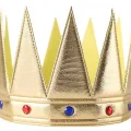 BUĞZ Altın Renk Eva Yumuşak Kral Kraliyet Tacı Yetişkin Çocuk Uyumlu 55 Cm