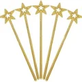 BUĞZ Altın Renk Yıldız Peri Asası Peri Değneği 34 cm 1 Adet