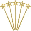 BUĞZ Altın Renk Yıldız Peri Asası Peri Değneği 34 Cm 1 Adet