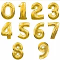 BUĞZ Altın Sarısı Folyo Rakam Balon 1 Metre