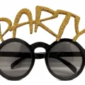 BUĞZ Altın Simli Party Yazılı Parti Gözlüğü Show