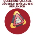 BUĞZ Alüminyum Gövdeli LED Üçgen Reflektörlü Acil Işık