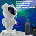  Alüminyum Taşınabilir hoparlör Astronot Bluetooth Hoparlör - Projeksiyon, Gece Lambası, RGB LED, SD