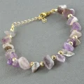 BUĞZ Amatist Kırık Doğaltaş Bileklik