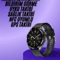  Amoled Ekran 3 Kordonlu Akıllı Saat 5.0 Bluetooth Bağlantılı Android ve İOS Uyumlu